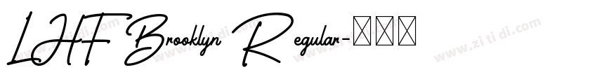 LHF Brooklyn Regular字体转换